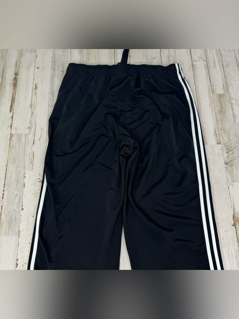 Adidas Climalite Men’s XL Sweatpants Black White Stripe - Picture 9 of 10